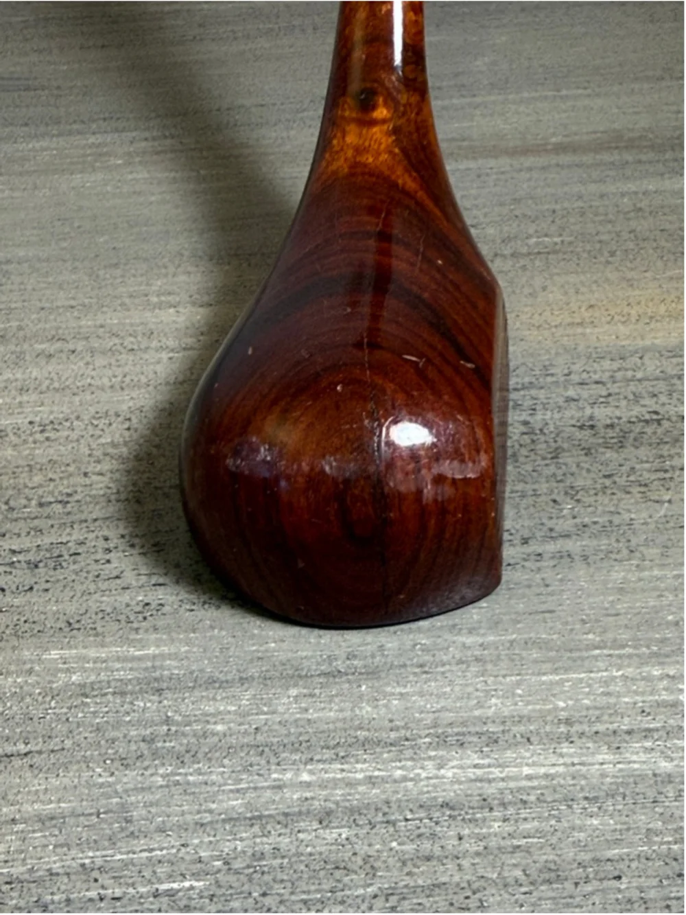 wood Golf club wine stand self balancing approximately 10”